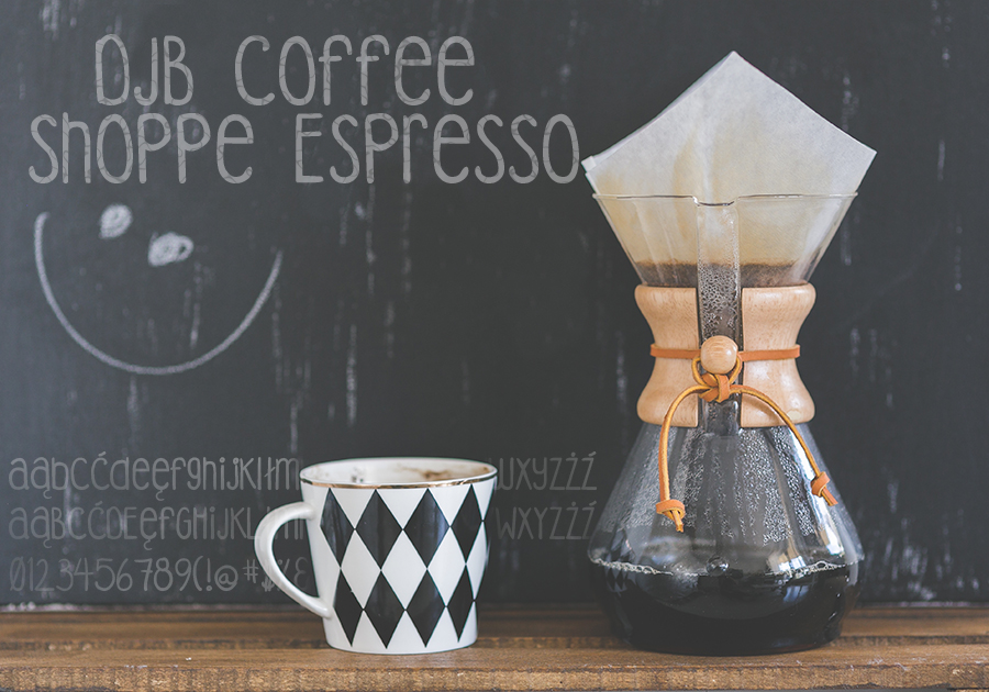 Czcionka DJB Coffee Shoppe Espresso41