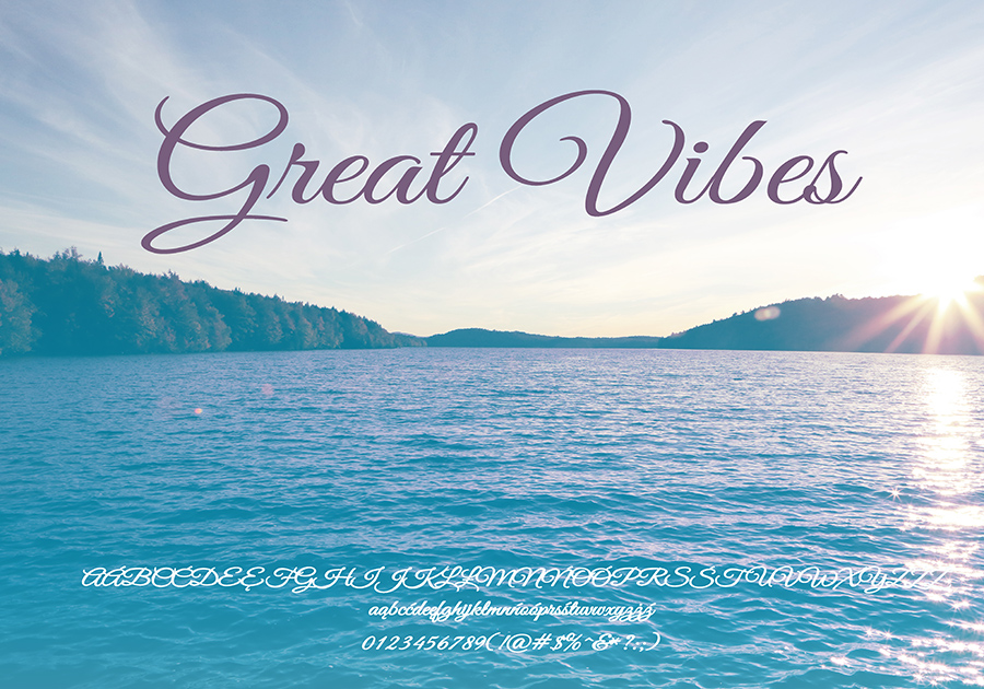 Darmowy font GreatVibes-Regular