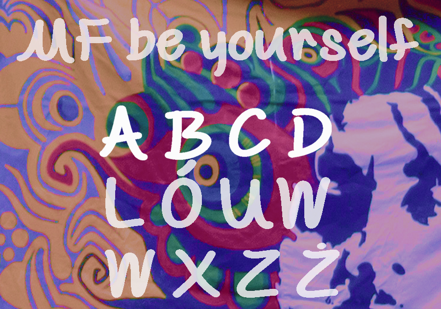 Czcionka MF be yourself