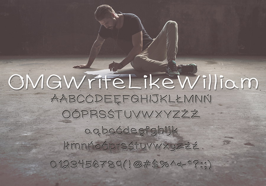Darmowa czcionka OMGWriteLikeWilliam