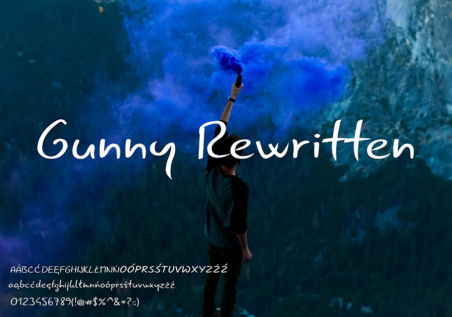 Czcionka gunny rewritten