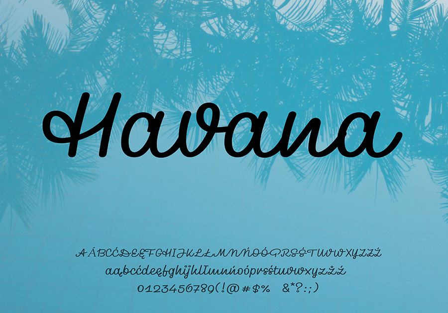 Darmowa czcionka havana