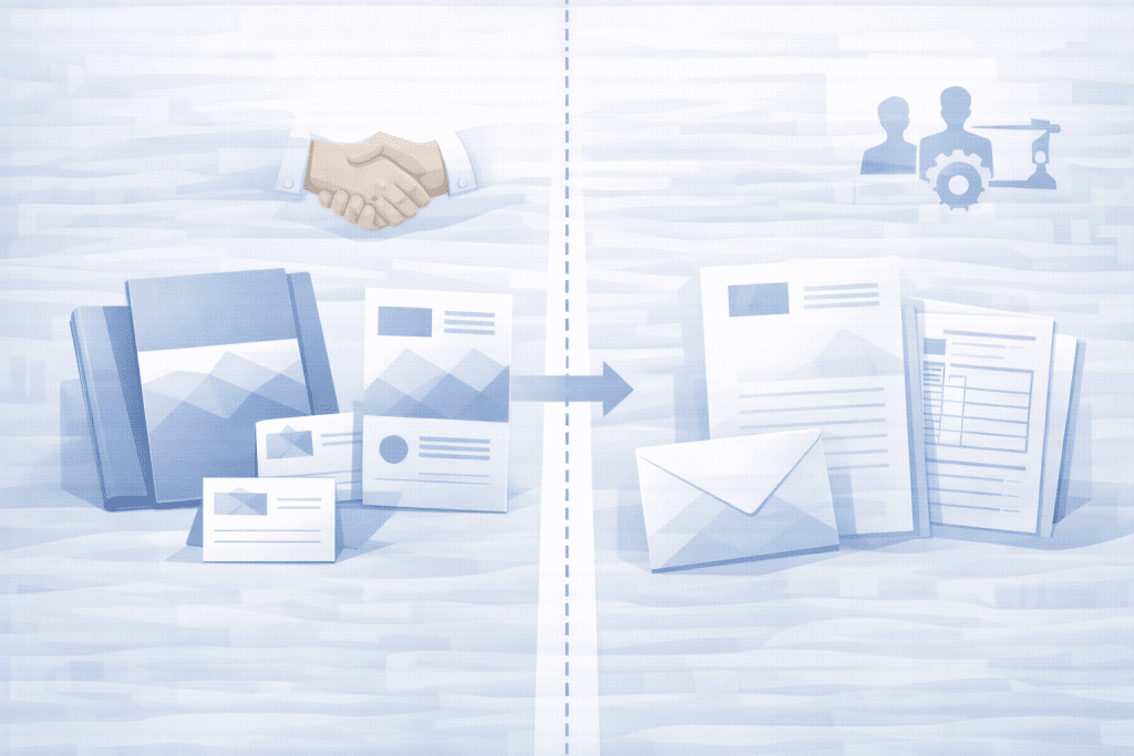 Porównanie druków wspierających sprzedaż i druków administracyjnych w firmie