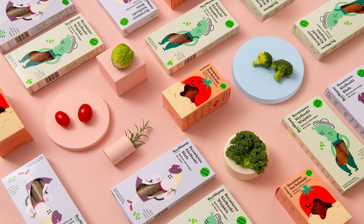 meatless podpunkt i na okladke opakowania dla bezmięsny podpunkt