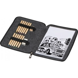 Kolorowanka z kredkami drewnianymi 12 kolorów