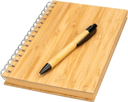 Notes A5 w linie z papieru z recyklingu z długopisem