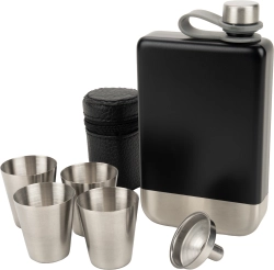 Zestaw piersiówka 266 ml, kieliszki 30 ml i lejek Schwarzwolf