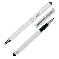Zestaw piśmienny długopis i pióro kulkowe touch pen soft touch Pierre Cardin