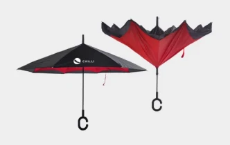 parasol składany odwrotnie