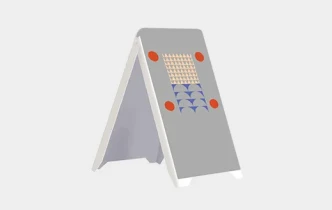 potykacz dwustronny z PVC - z zadrukiem