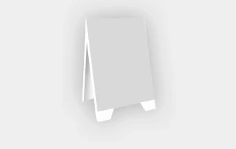 Potykacz dwustronny z PVC - bez zadruku