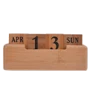 kalendarz wieczny drewniany na biurko