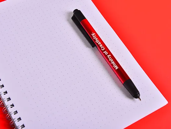 długopis metaliczny z końcówką touch pen druk online 1