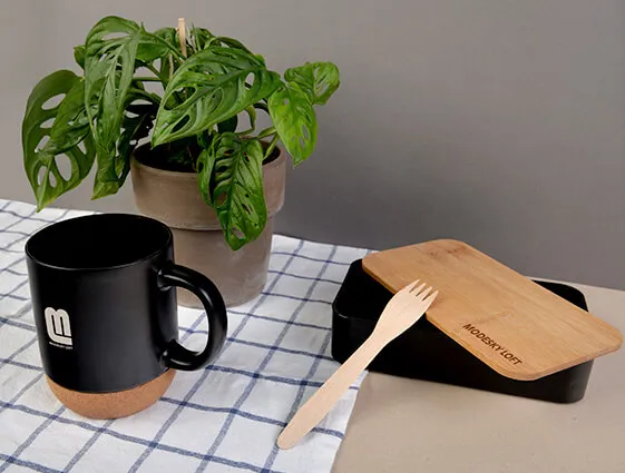 kubek ceramiczny z korkową podstawką 350 ml druk online 1