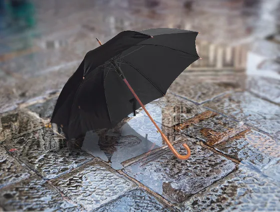 parasol automatyczny z drewnianą rączką druk online 1