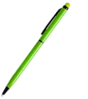 długopis metalowy z touch pen i czarnymi akcentami druk online