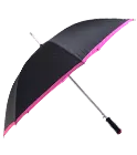 parasol automatyczny czarny z kolorową lamówką druk online