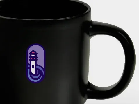 kubek ceramiczny z korkową podstawką 350 ml