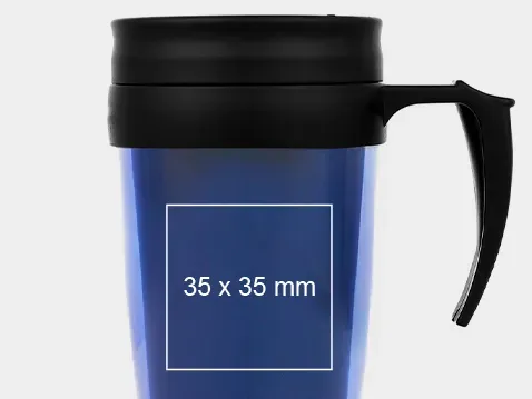 kubek termiczny plastikowy z uchwytem 400 ml