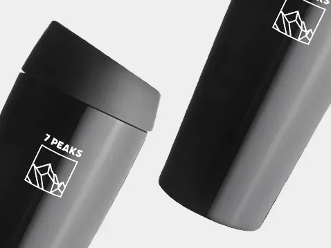 kubek termiczny stalowy z ustnikiem na przycisk 400 ml