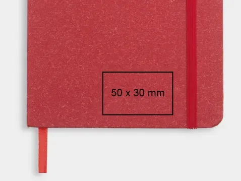 notes A5 w papierowej, twardej okładce z gumką