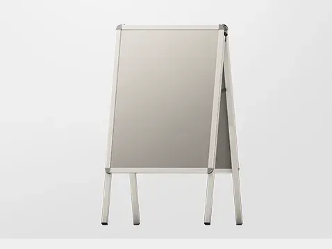 potykacz dwustronny z profili aluminiowych - bez zadruku