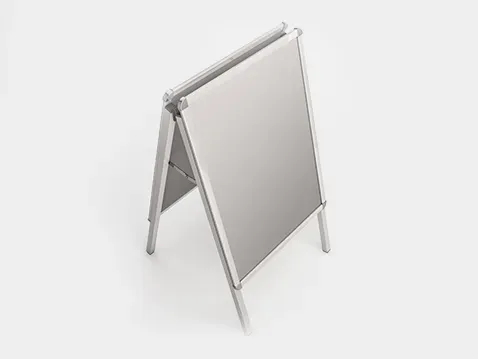 potykacz dwustronny z profili aluminiowych - bez zadruku