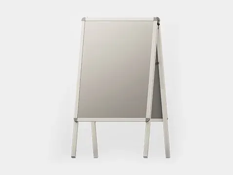 potykacz dwustronny z profili aluminiowych - bez zadruku