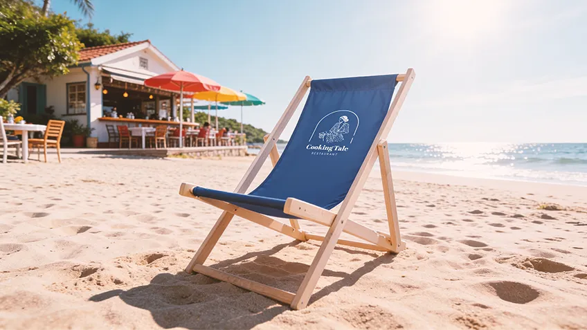Leżaki plażowe z Twoim logo w Drukomat.pl