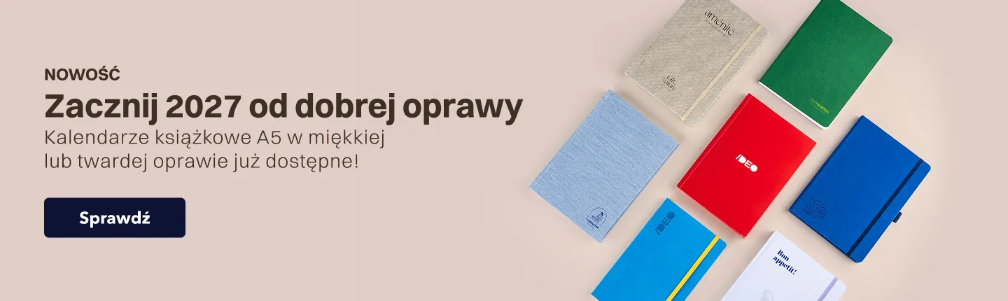 Kalendarze książkowe A5 w miękkiej  lub twardej oprawie już dostępne!