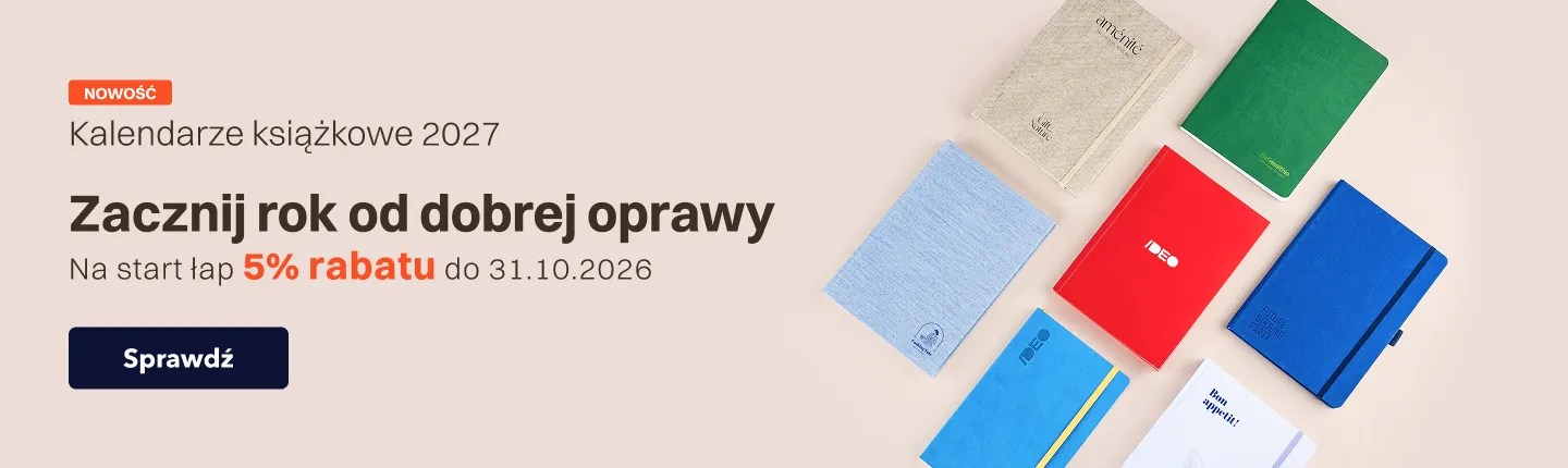 Kalendarze książkowe A5 w miękkiej  lub twardej oprawie już dostępne!