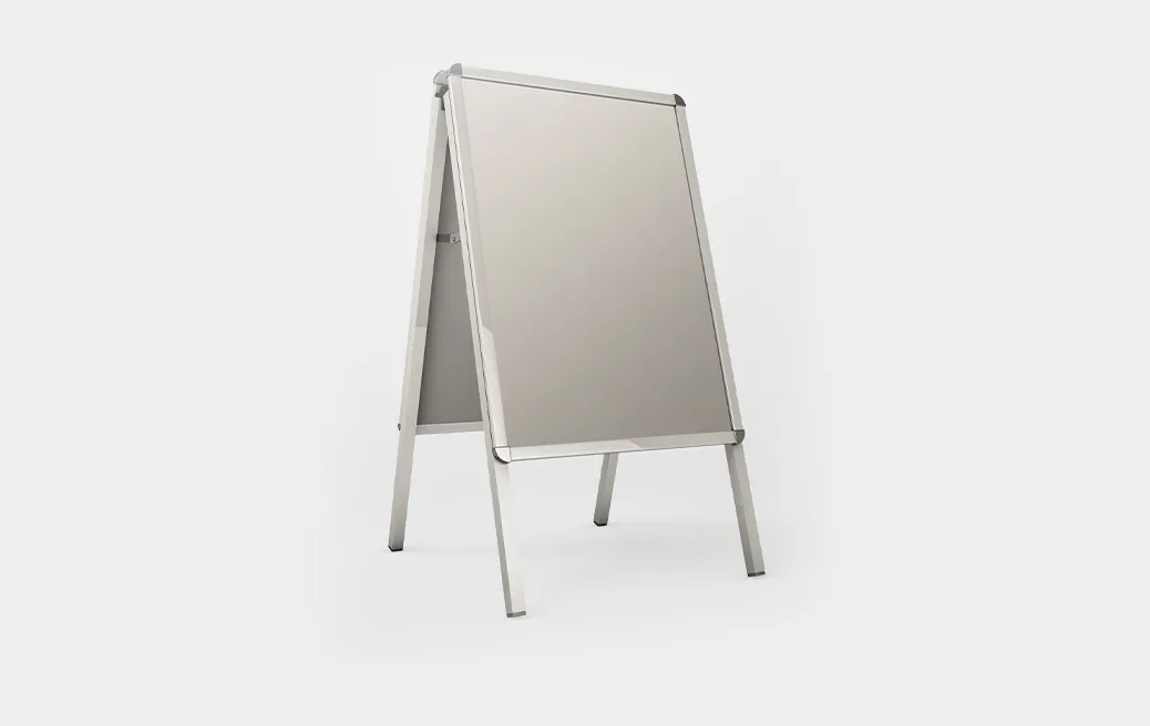 Potykacz dwustronny z profili aluminiowych - bez zadruku